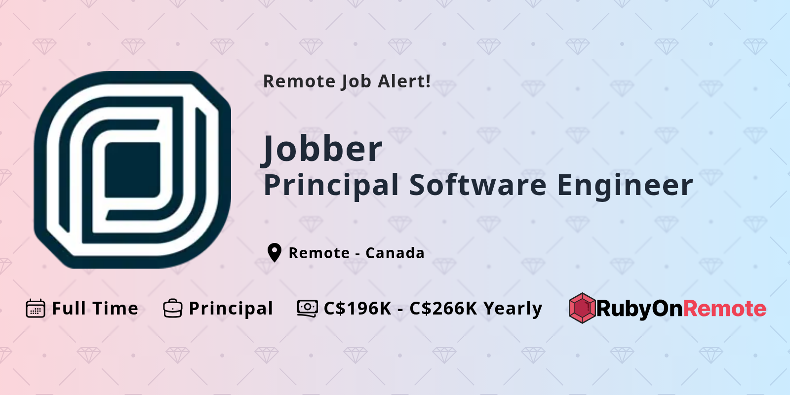 Principal Software Engineer Remote Job at Jobber
