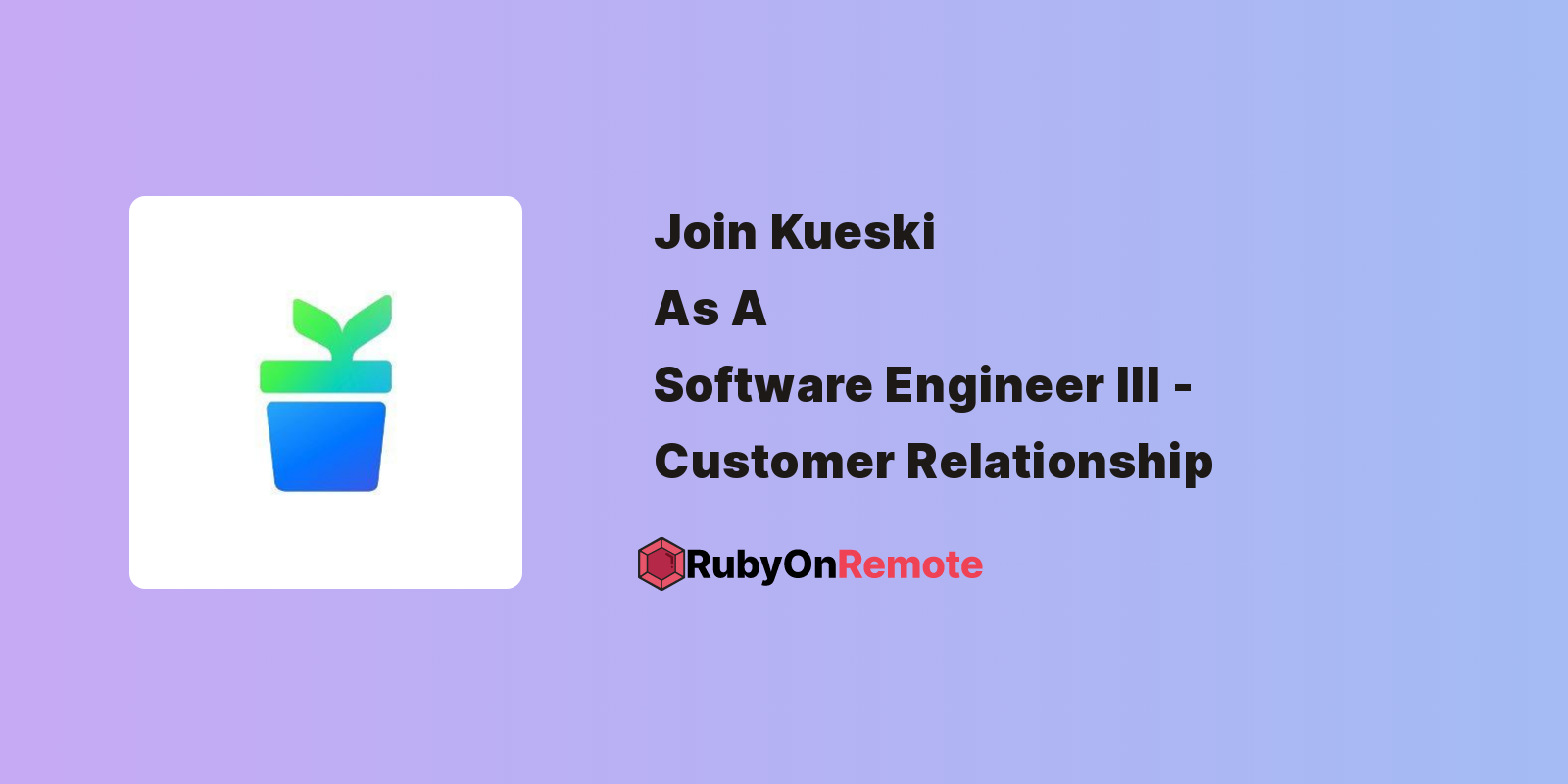 Software Engineer III - Customer Relationship Remote Job at Kueski
