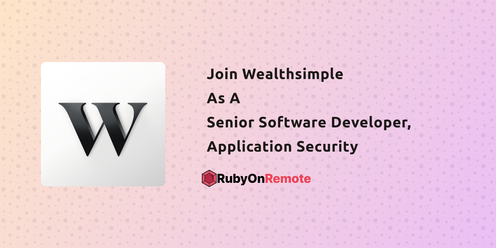 Senior Software Developer, Application Security Remote Job at