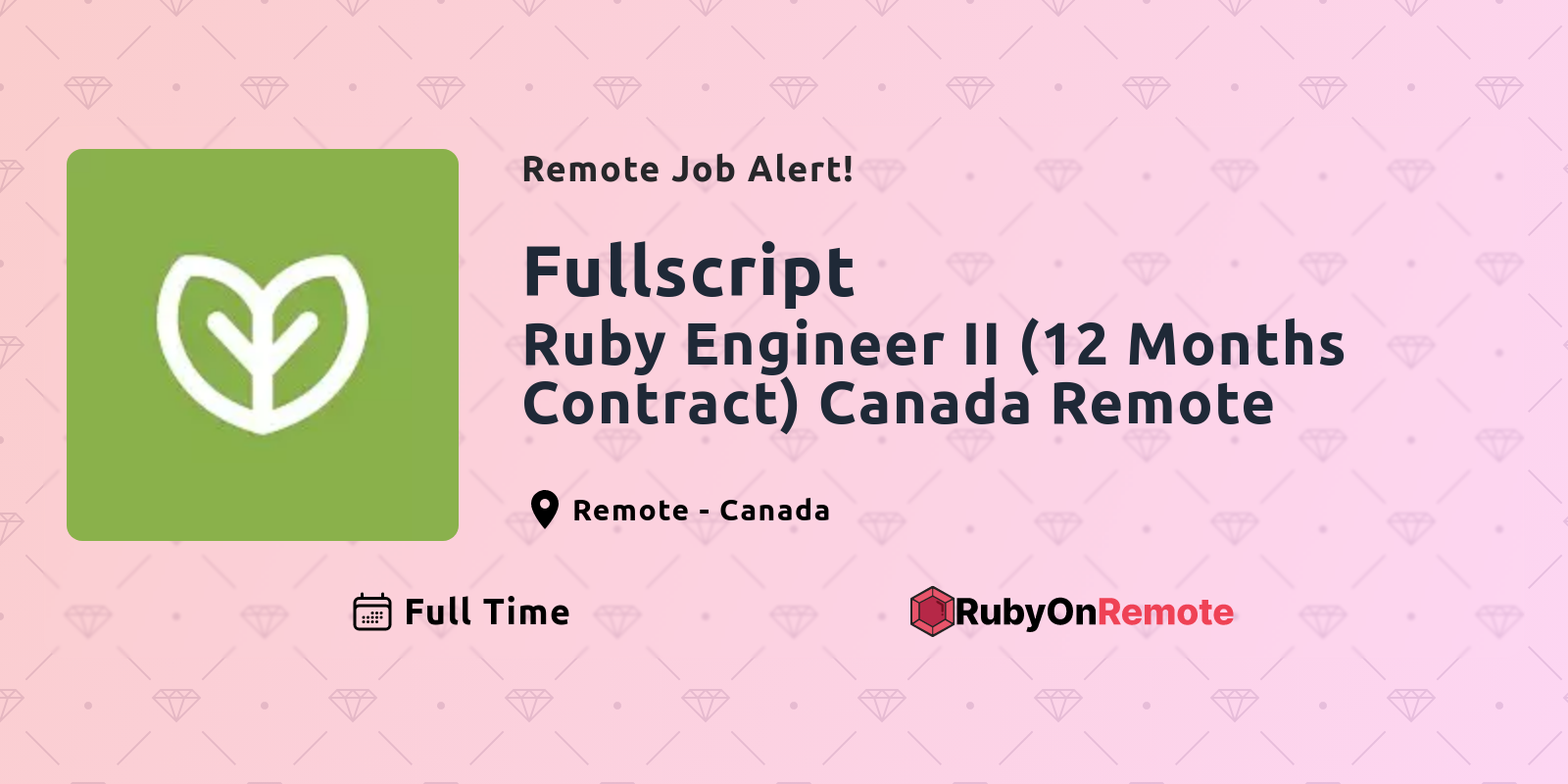 Ruby Engineer II (12 Months Contract) Canada Remote Remote Job at